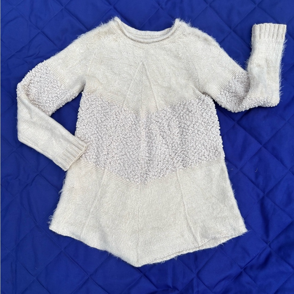 Soft ivory tunic sweater